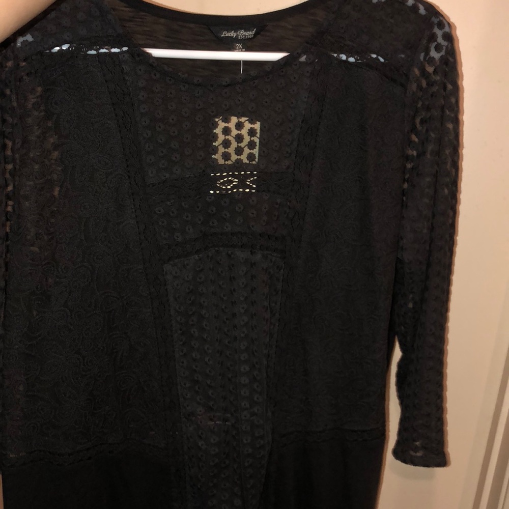 Lucky brand crochet shirt